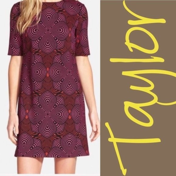 Taylor Printed Scuba Sheath Dress - Picture 1 of 6